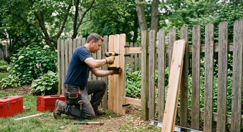Wood Fence Repair Service